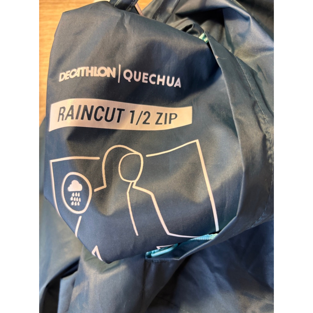 Quechua Womens Waterproof Hiking Raincoat Decathlon S/M Blue Gorpcore Outdoor - Picture 11 of 14